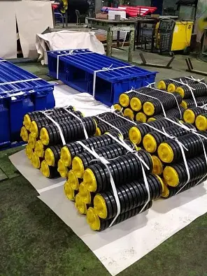 Роликоопоры верхние желобчатые амортизирующие